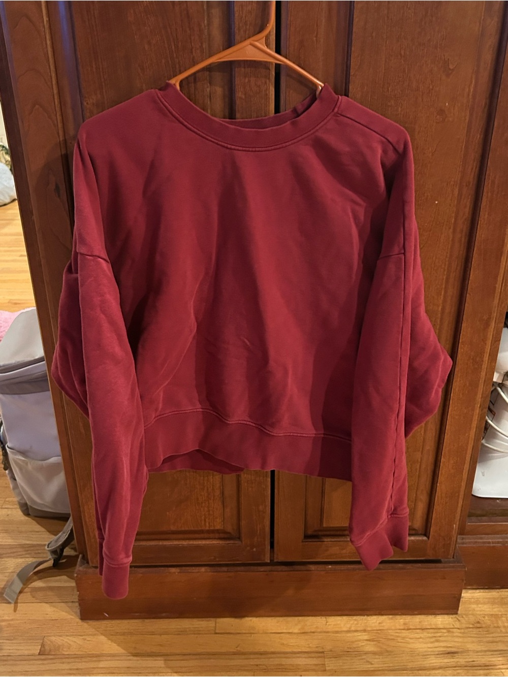 American Giant Boxy Crewneck Sweatshirt - Deep Wine